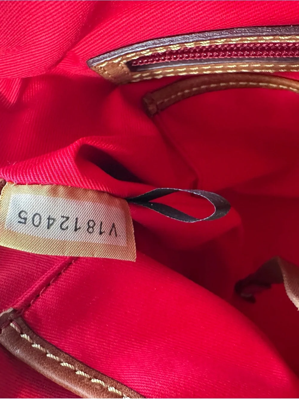 Dooney & Bourke Soft Cognac Pebbled Leather Satchel and Wristlet Set